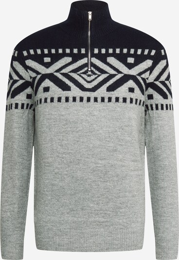 BURTON MENSWEAR LONDON Pullover i natblå / gråmeleret, Produktvisning