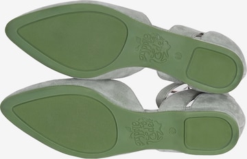 Apple of Eden Ballet Flats with Strap 'Beny' in Green