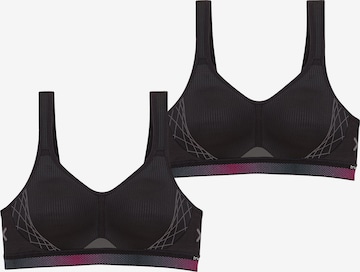 Soutien-gorge de sport ' Triaction Cardio Flow ' TRIUMPH en noir : devant