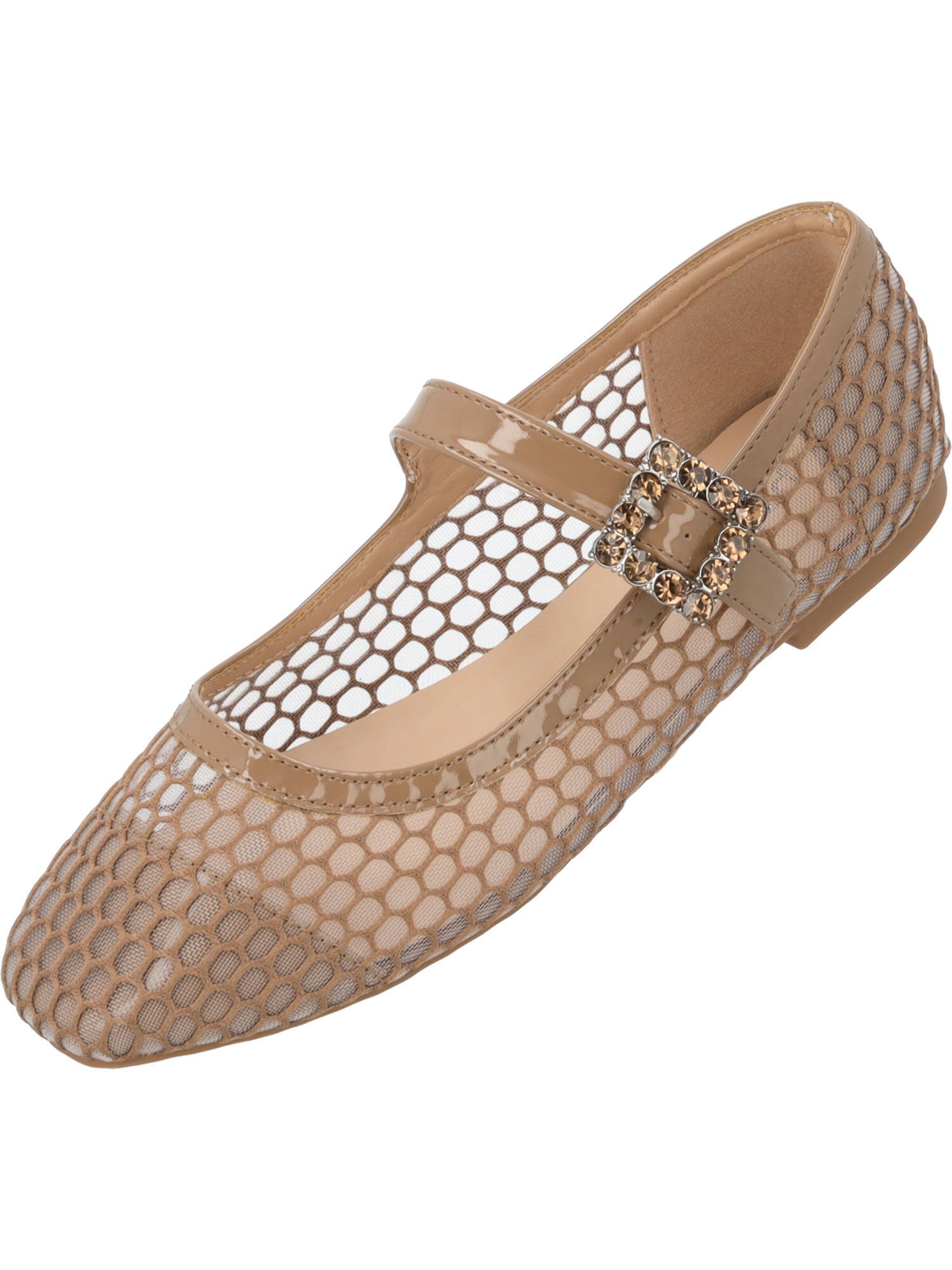 Palado by Sila Sahin Ballerina in Beige: voorkant