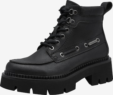 Tamaris - Botim com fivela em preto: frente