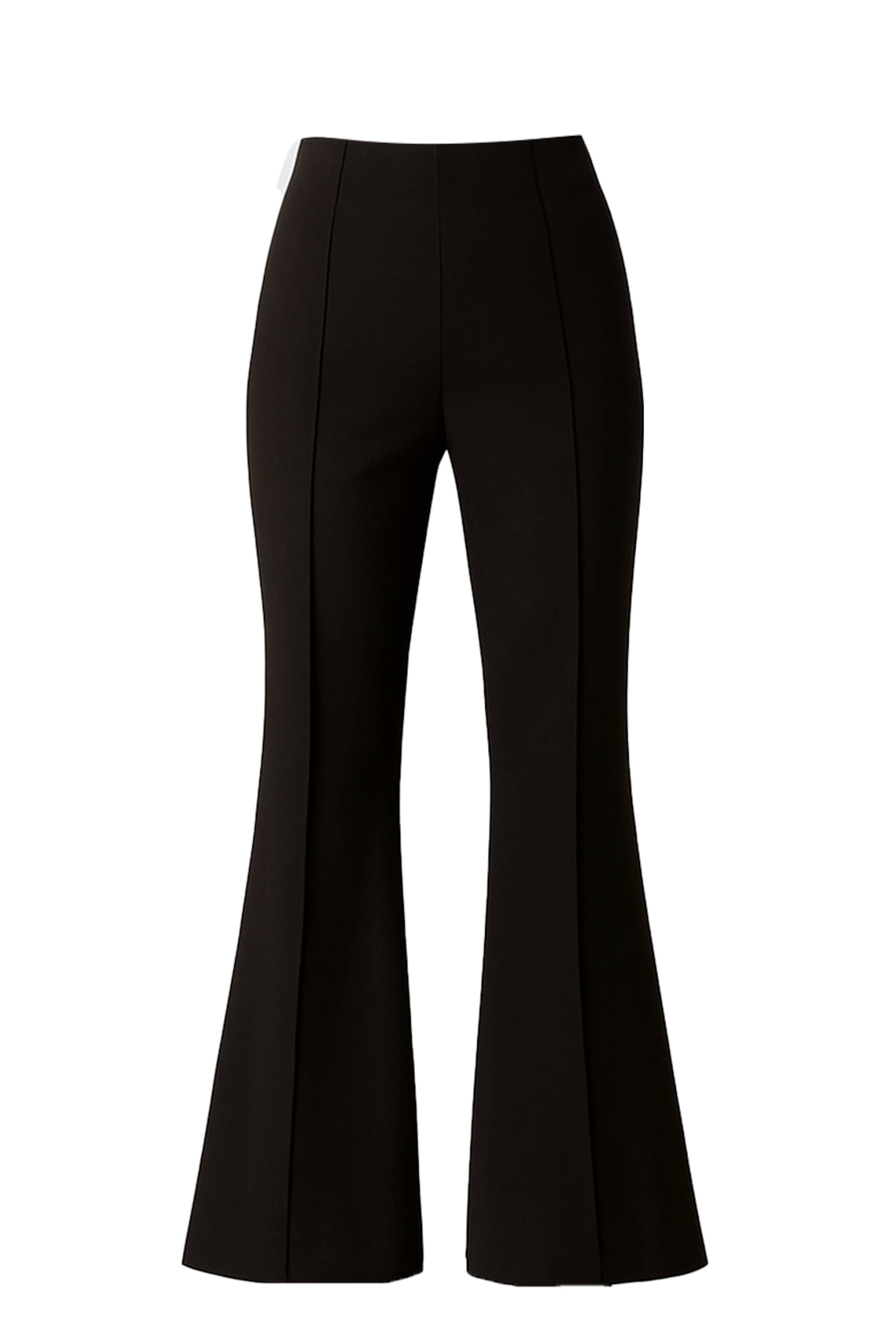 Touche Prive Flared Pants in Black: front