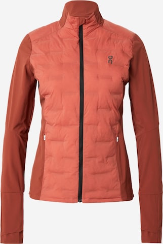 Veste de sport On en marron : devant