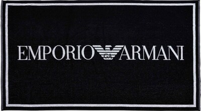 Emporio Armani Strandtuch in schwarz / weiß, Produktansicht