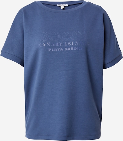 Soccx T-Shirt in blau / blaumeliert, Produktansicht
