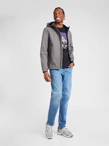 Tricou 'MOUNTAIN' de la JACK & JONES pe negru