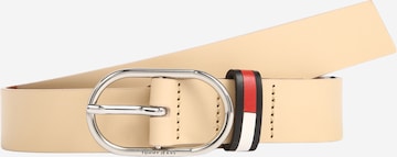 Ceinture Tommy Jeans en beige : devant