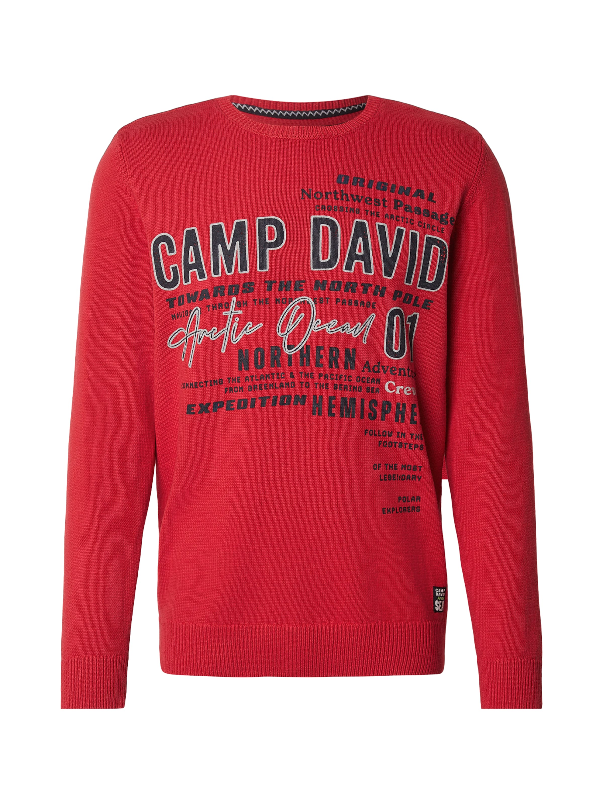CAMP DAVID Pullover in Rot: Vorderseite