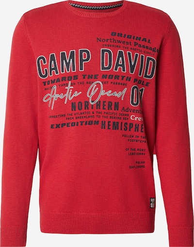 CAMP DAVID Neulepaita värissä punainen / musta / valkoinen, Tuotenäkymä