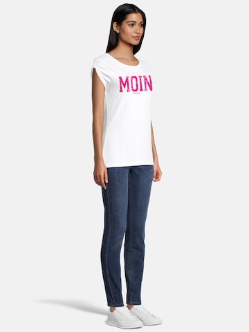 salzhaut T-Shirt 'Biike-Moin' in Weiß