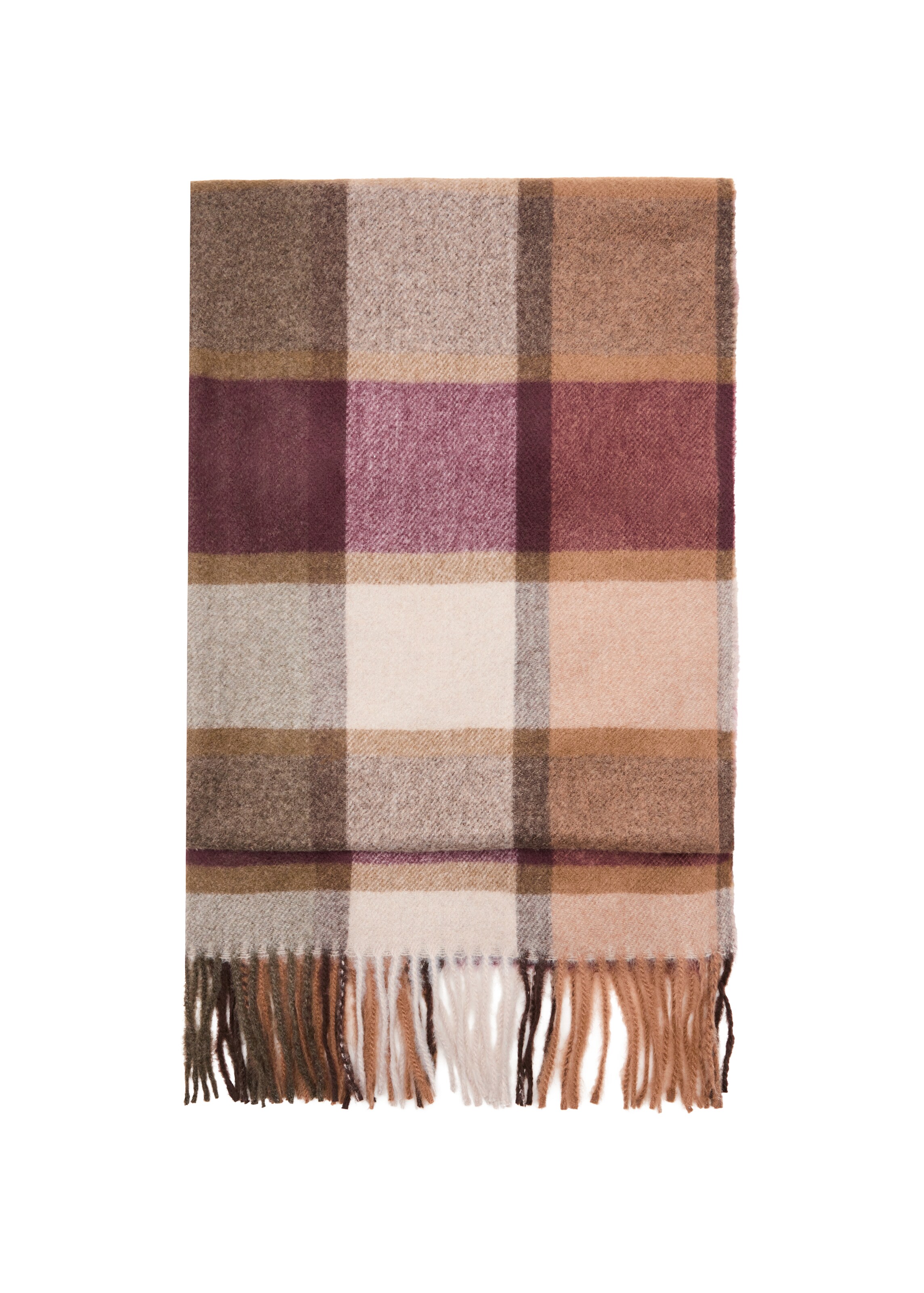 MANGO Scarf 'OTAWA' in One Size in Beige / Brown / Cappuccino / Wine red, Item view