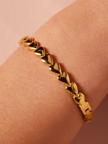 Lucardi Armband 'Herz' in Goud: voorkant