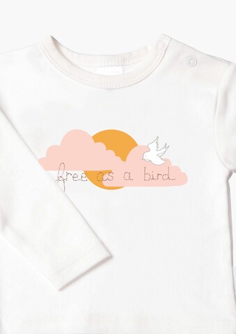 LILIPUT Langarmshirt mit niedlichem 'free as a bird'-Print in Weiß