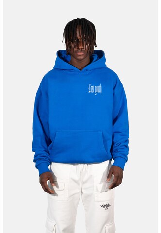 Lost Youth Sweatshirt 'Dollar' in Blauw: voorkant