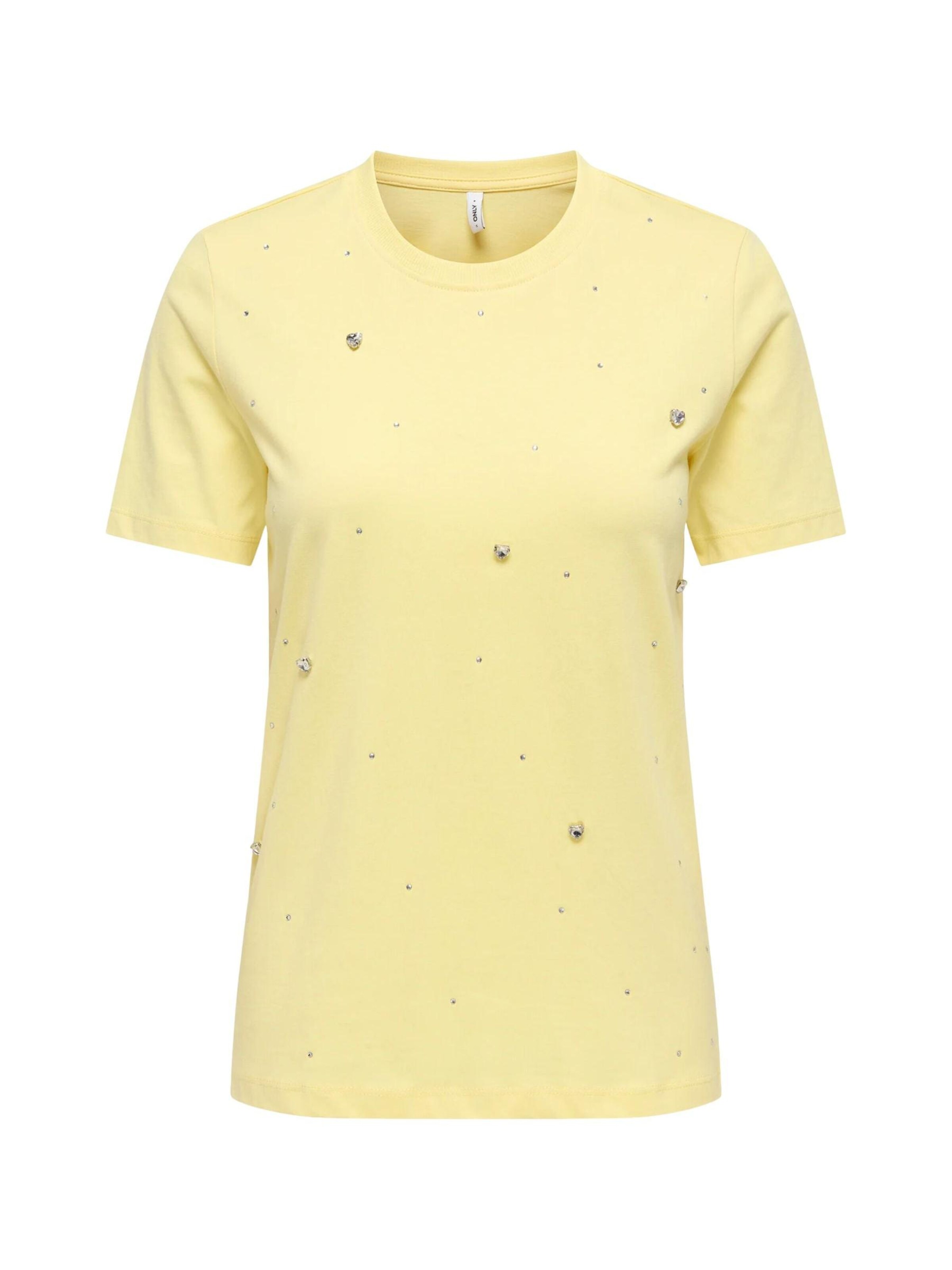 ONLY Shirt 'STONE'‌‌‌‌ in pastellgelb, Produktansicht