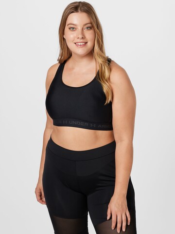 UNDER ARMOUR - Soutien Bustier Soutien de desporto em preto: frente