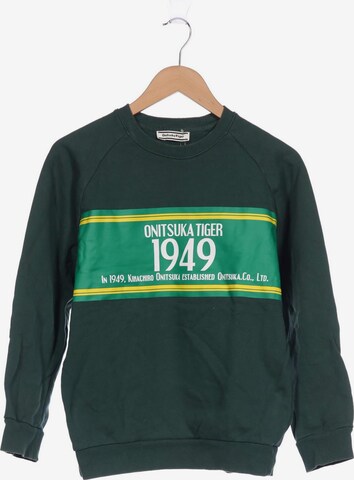 Onitsuka Tiger Sweatshirt & Zip-Up Hoodie in S in Green: front