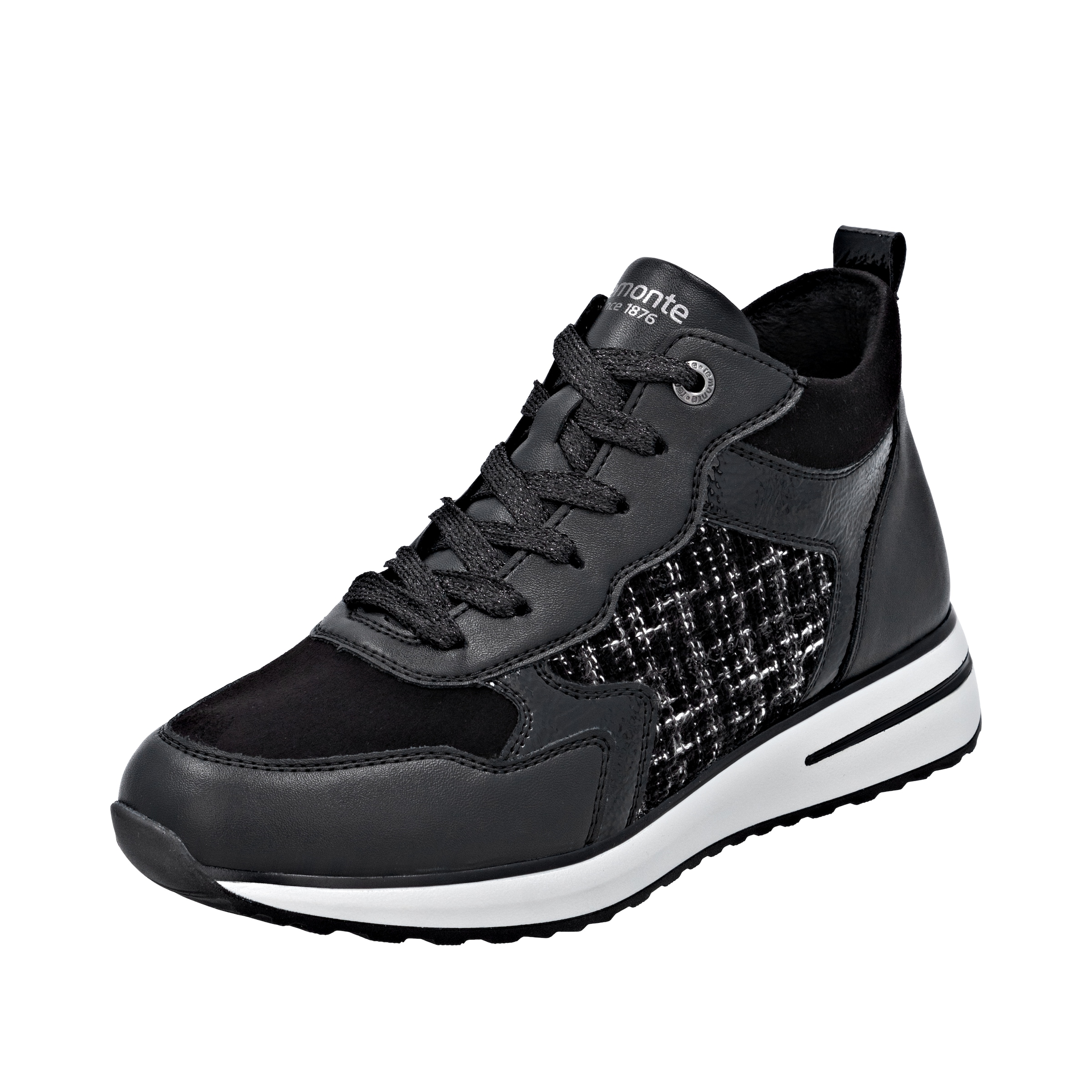 Bottines à lacets REMONTE en noir : devant