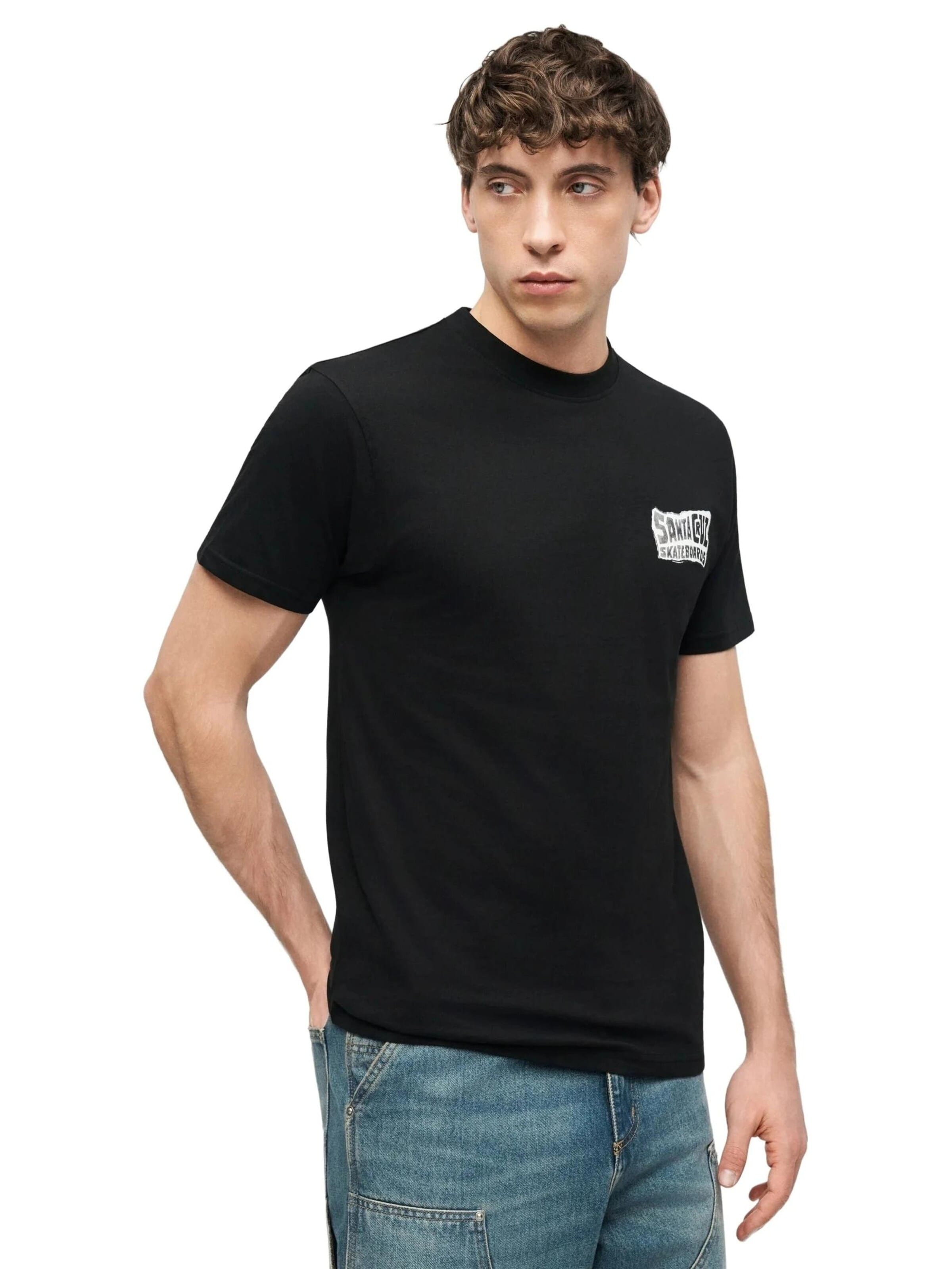 Santa Cruz - Camisa 'Camiseta santa cruz negra loco dot tee' em preto