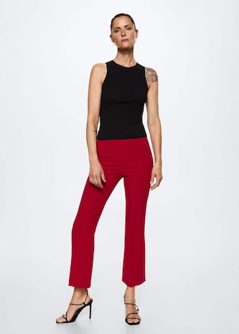 MANGO Regular Pleated Pants 'Kick' in Red