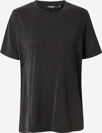 SOAKED IN LUXURY Μπλουζάκι 'Columbine' σε μαύρο: μπροστά