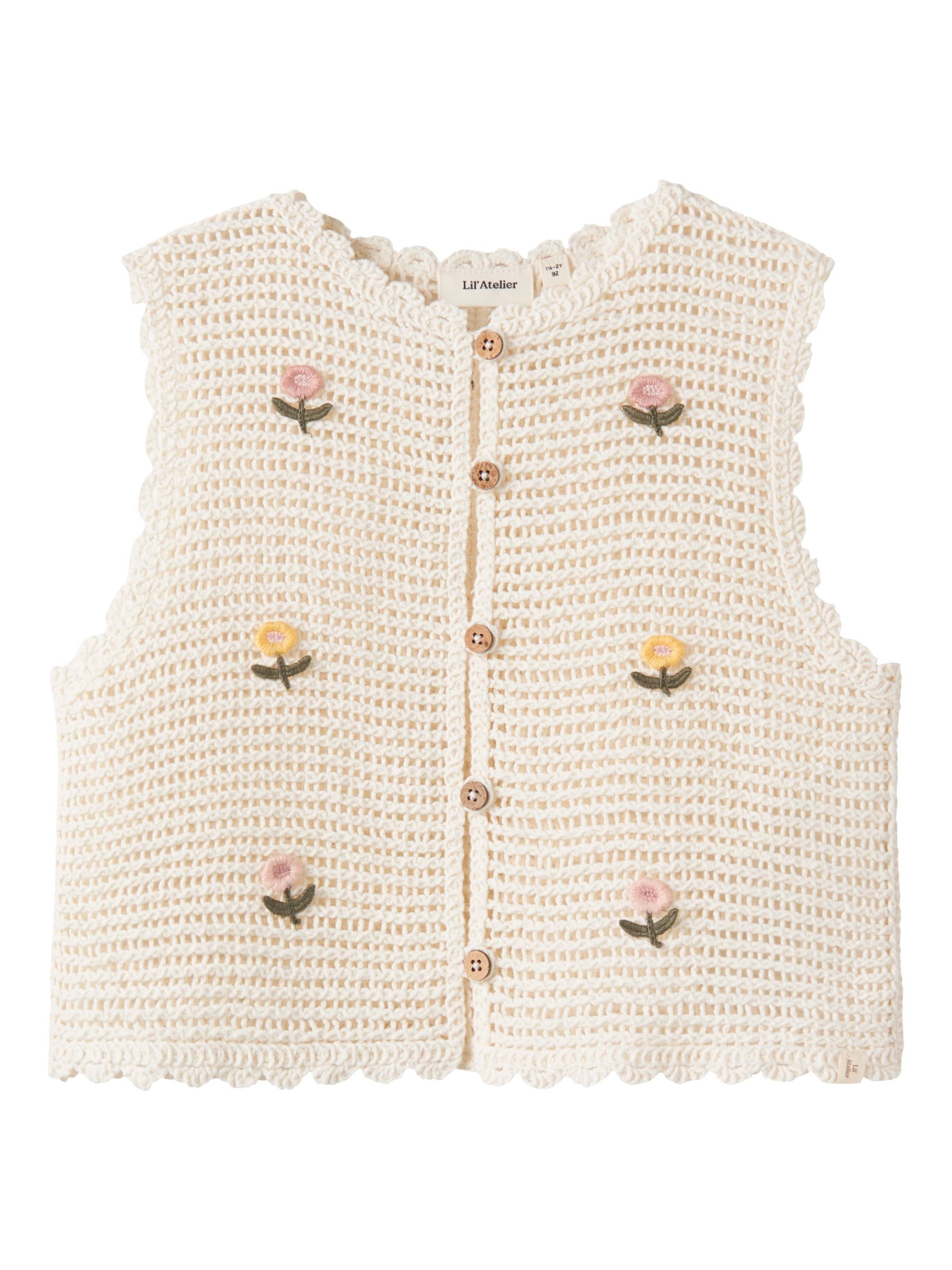 Gilet di Lil'Atelier in bianco: frontale