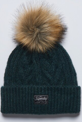 Bonnet Superdry en vert : devant