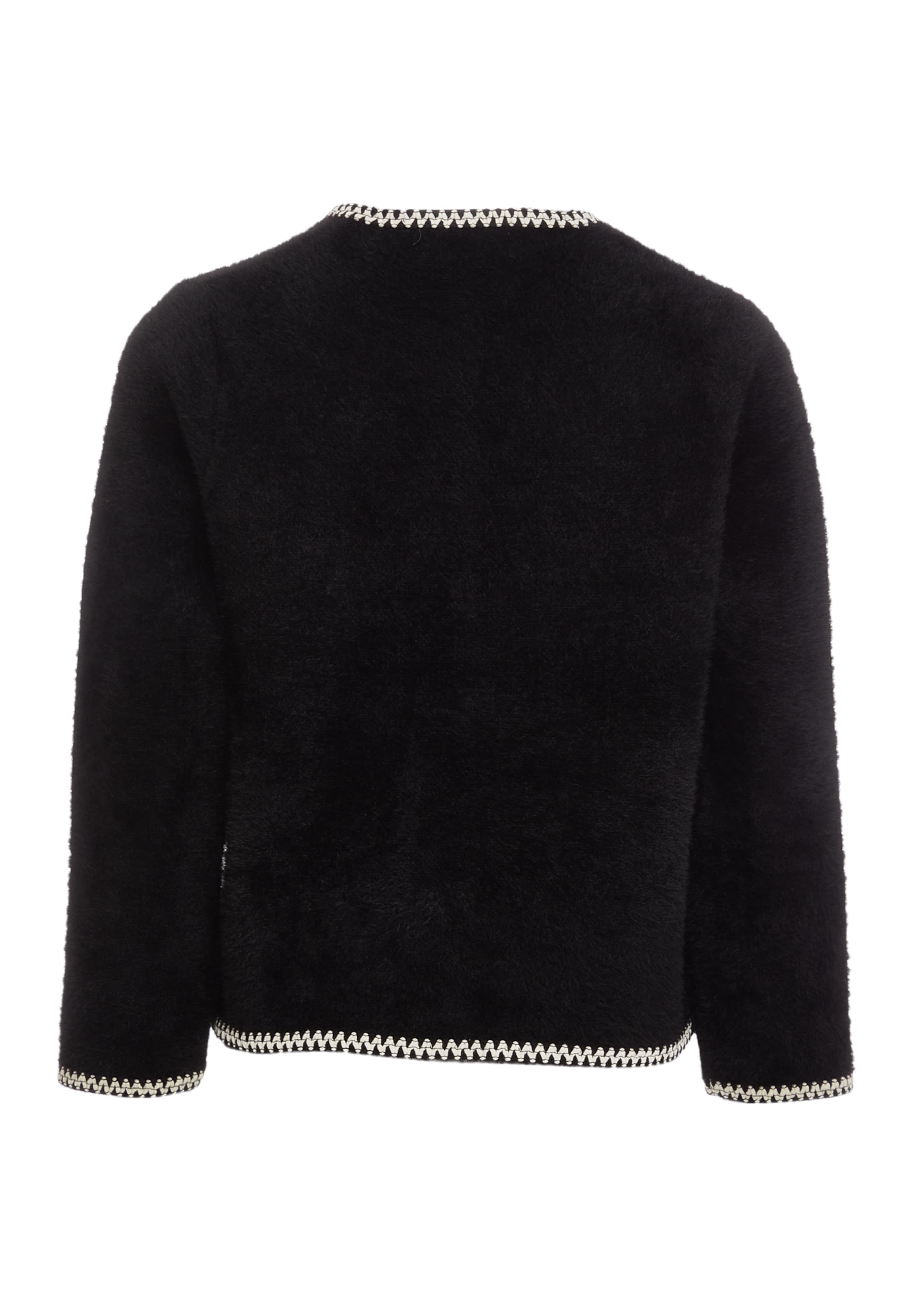 CARNEA Gebreid vest in Zwart