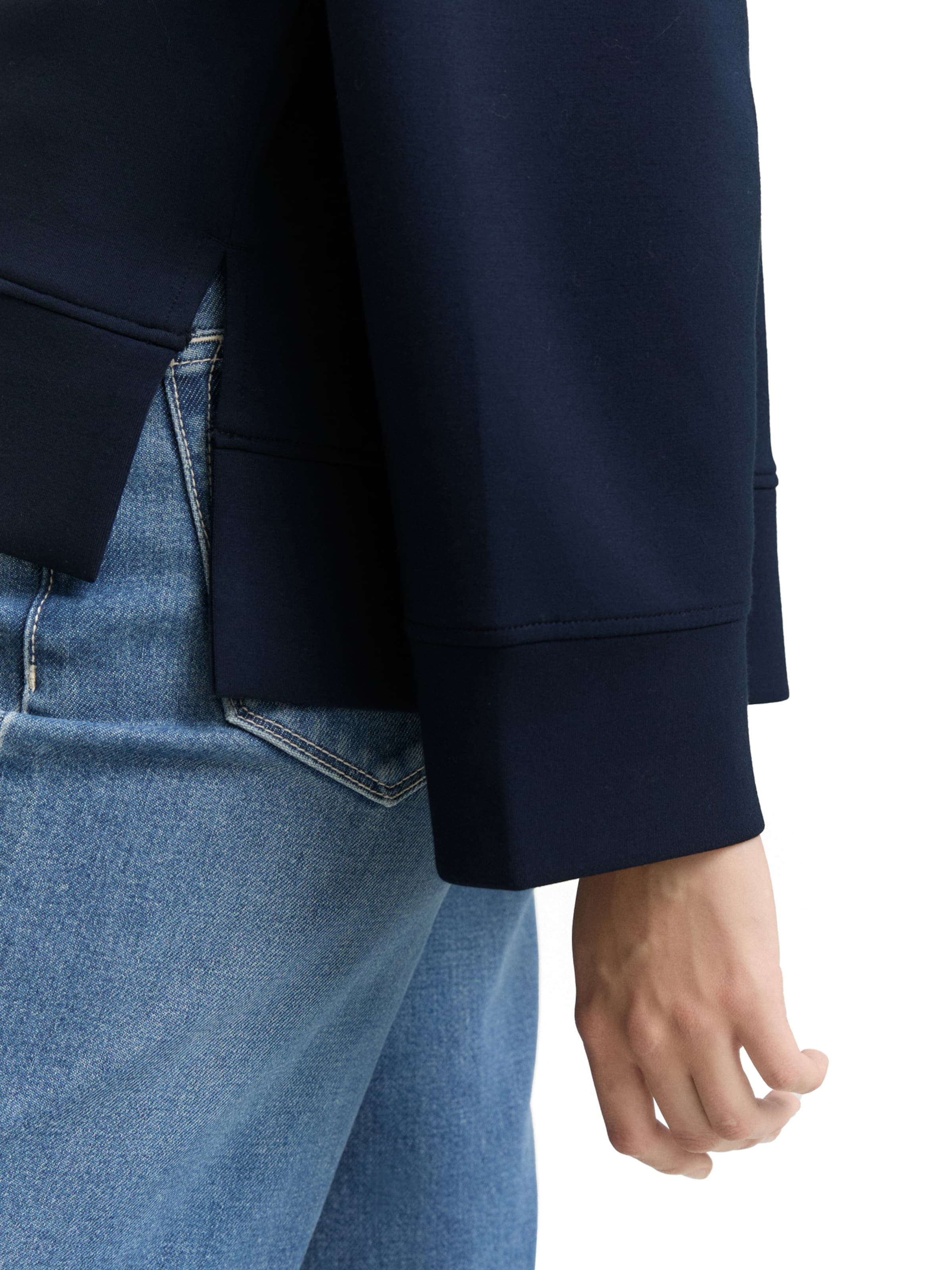 TOM TAILOR DENIM Sweat jacket in Blue