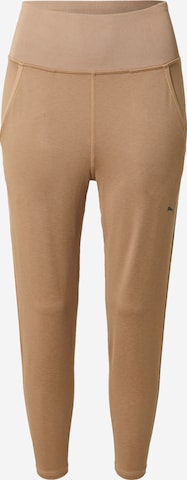 PUMA Workout Pants in Brown: front