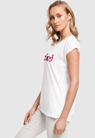 Merchcode Shirt 'Valentines Day - Xoxo' in White