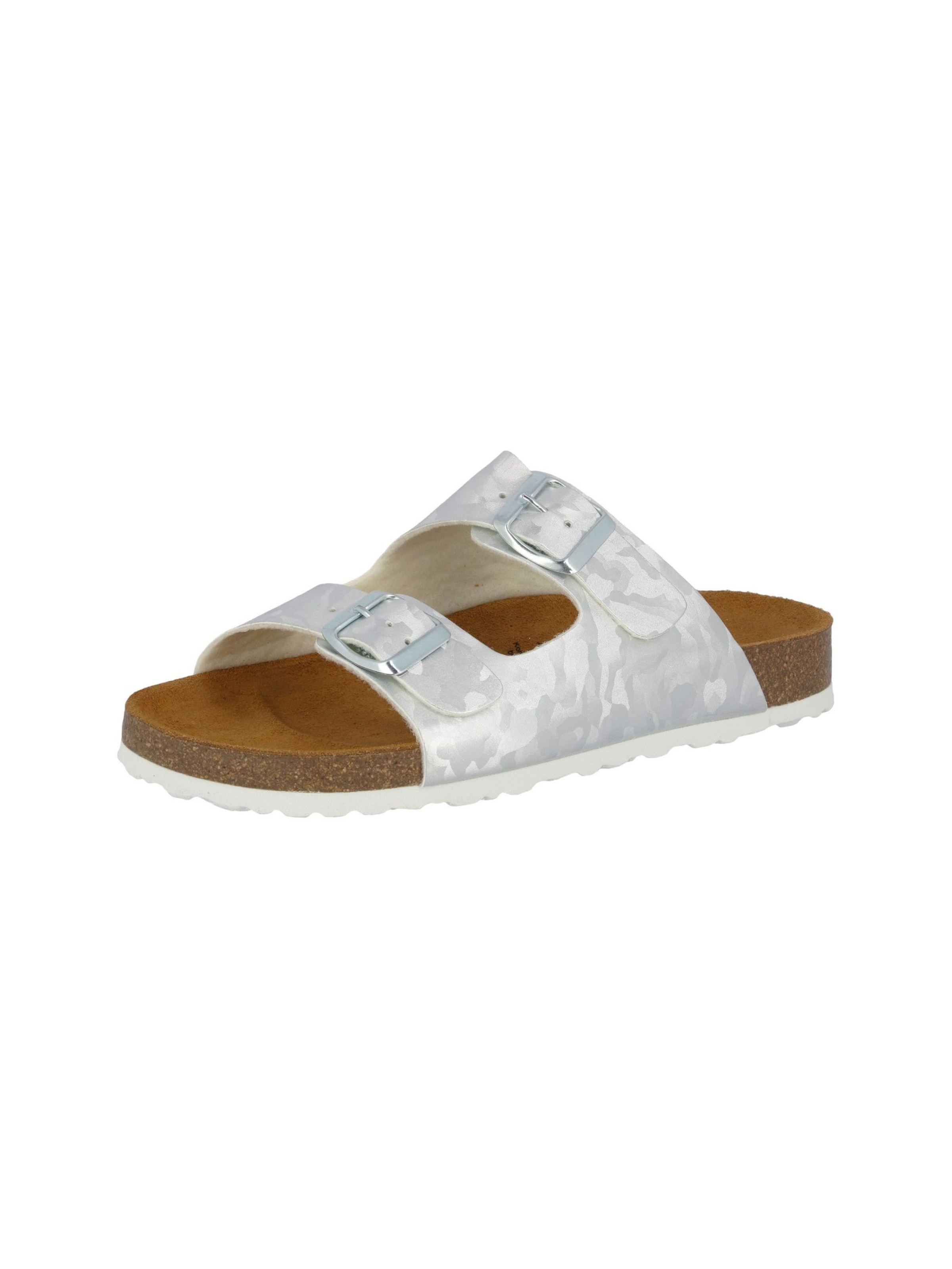 LICO Pantolette 'Bioline' in Grau: Vorderseite