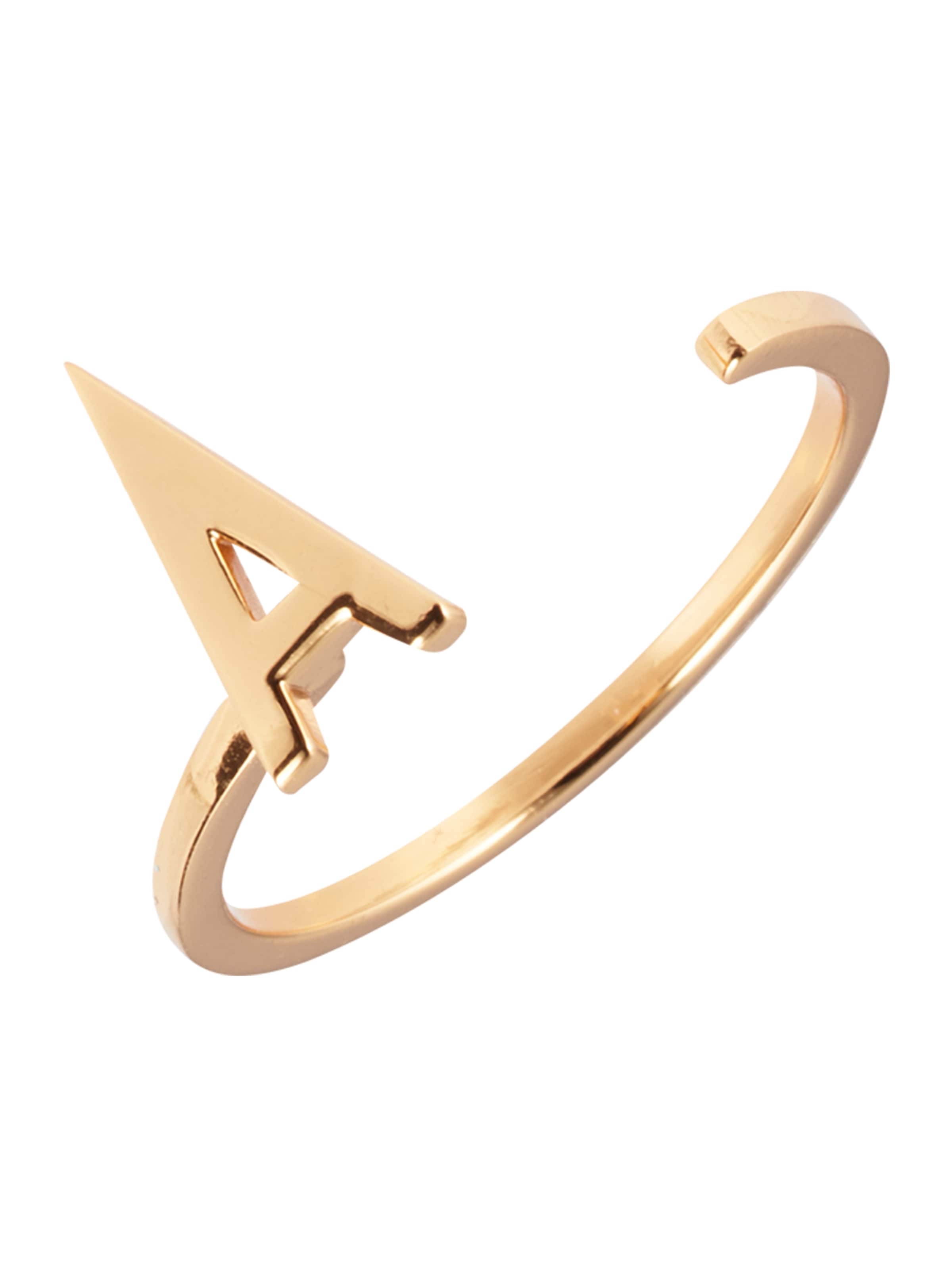 Design Letters Ring in Gold: Vorderseite
