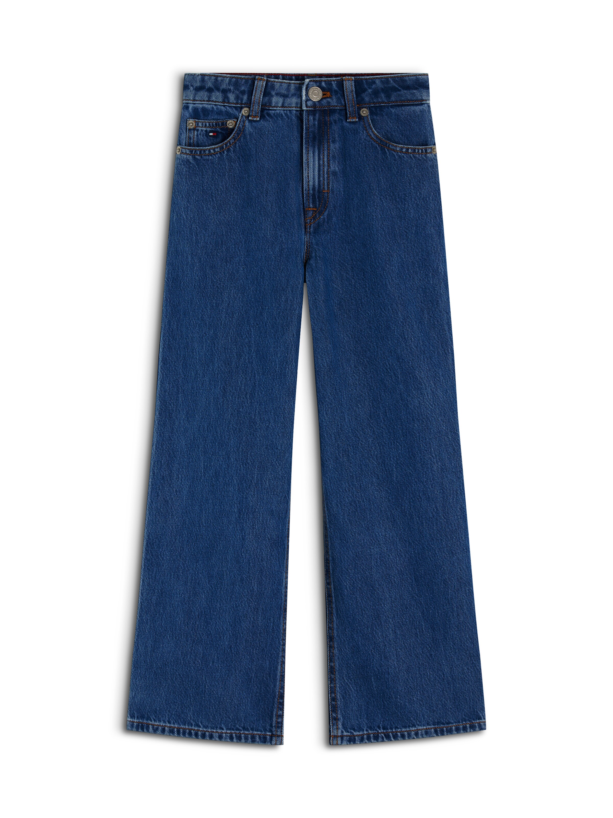 TOMMY HILFIGER Wide leg Jeans 'MABEL' in Blauw: voorkant