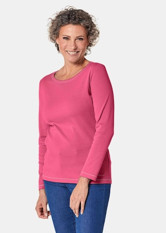 Goldner Shirt in Pink: Vorderseite