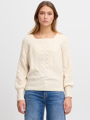 Pullover 'Liyanna' di ICHI in bianco: frontale