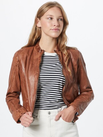 Gipsy Between-Season Jacket 'Channy' in Brown: front