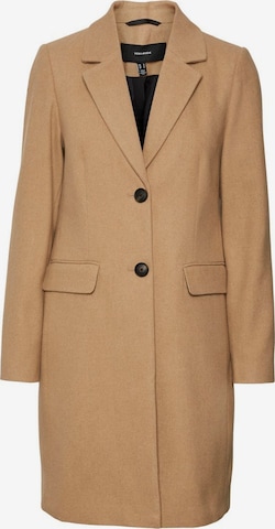 Vero Moda Curve Between-Seasons Coat in Brown: front