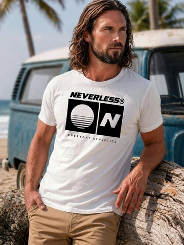Neverless Shirt 'Sunset Sport Logo'‌‌‌‌‌‌‌‌‌ in Weiß