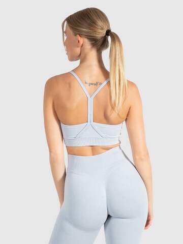 Smilodox Bustier Sport bh 'Batik Scrunch' in Blauw