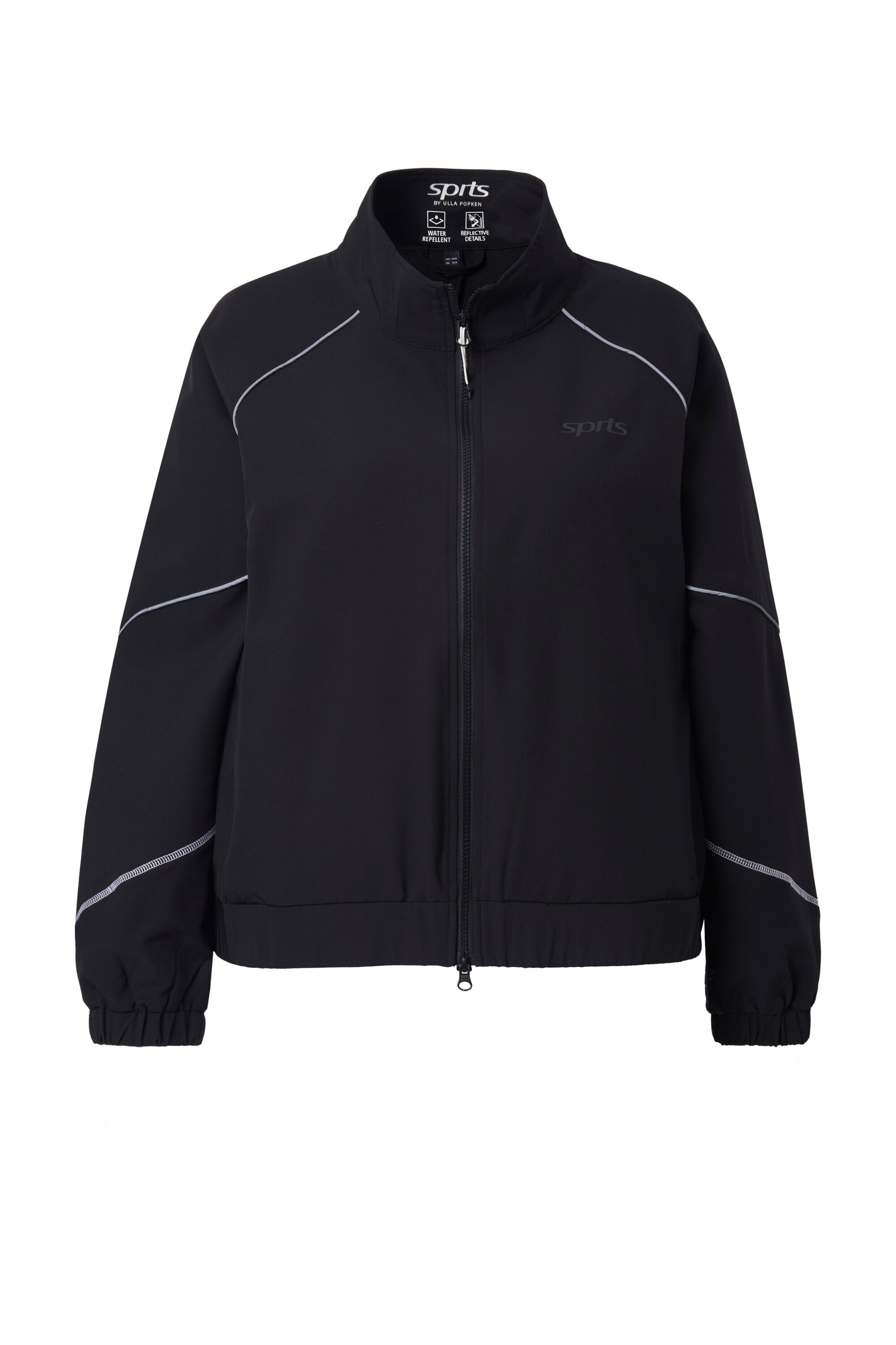 Ulla Popken Performance Jacket in Black: front