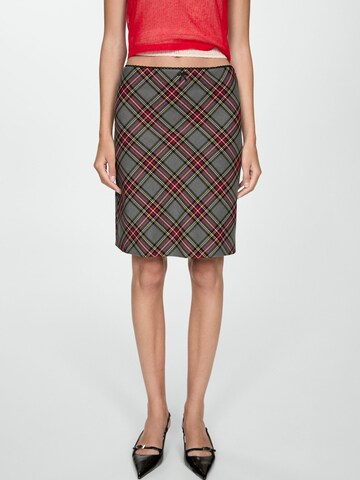 Jupe 'GIGI' MANGO en gris : devant