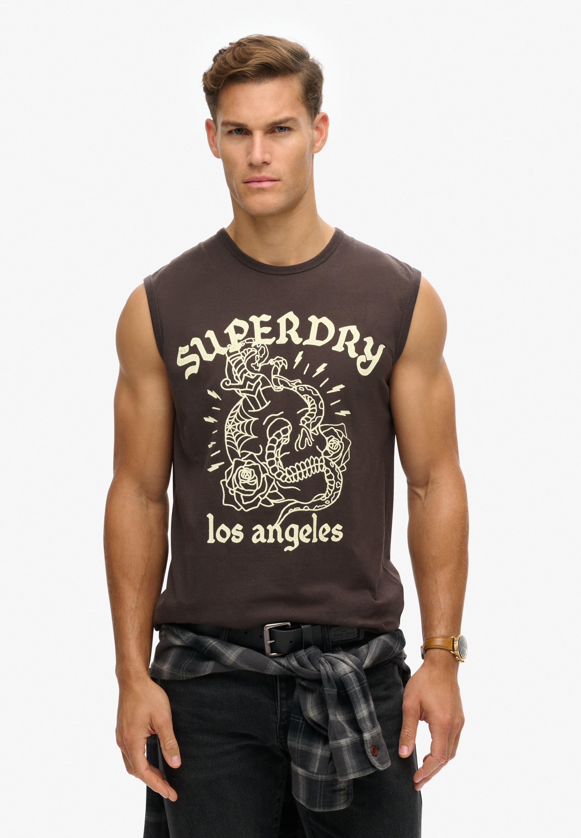 Superdry & Co Shirt in Bruin: voorkant