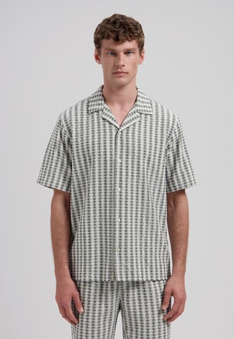 Dstrezzed - Regular Fit Camisa 'Lucas Resort' em azul: frente