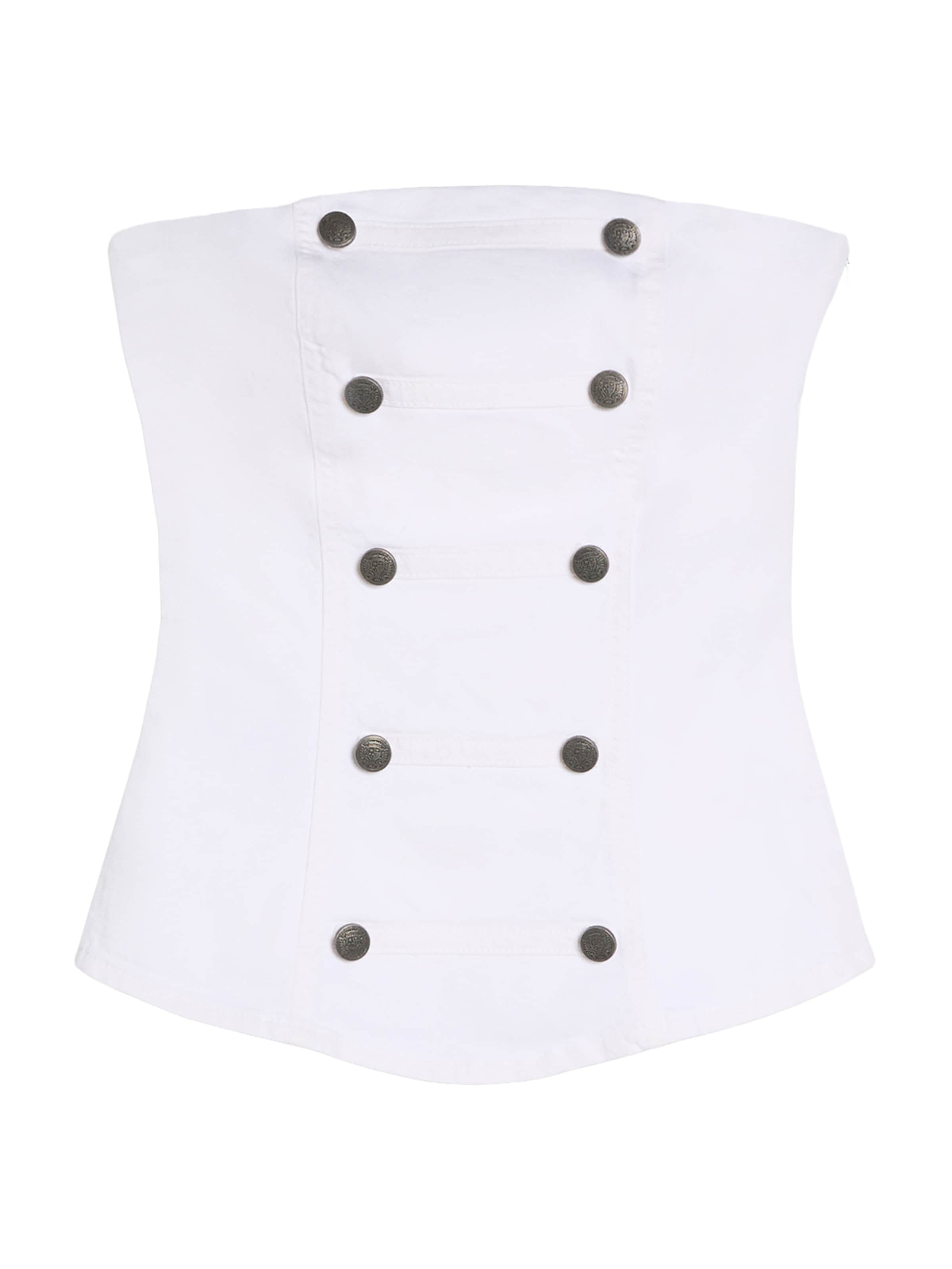 Haut Bershka en blanc : devant