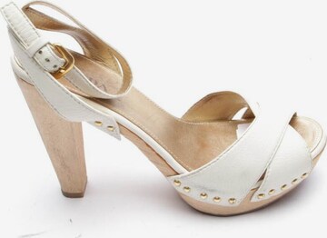 PRADA Sandals & High-Heeled Sandals in 39,5 in White: front