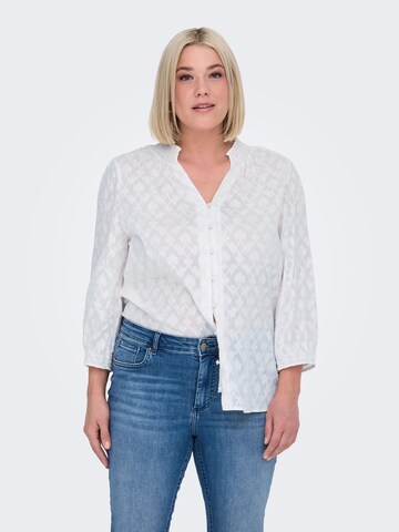 ONLY Carmakoma Blouse 'KAYANA' in Wit: voorkant