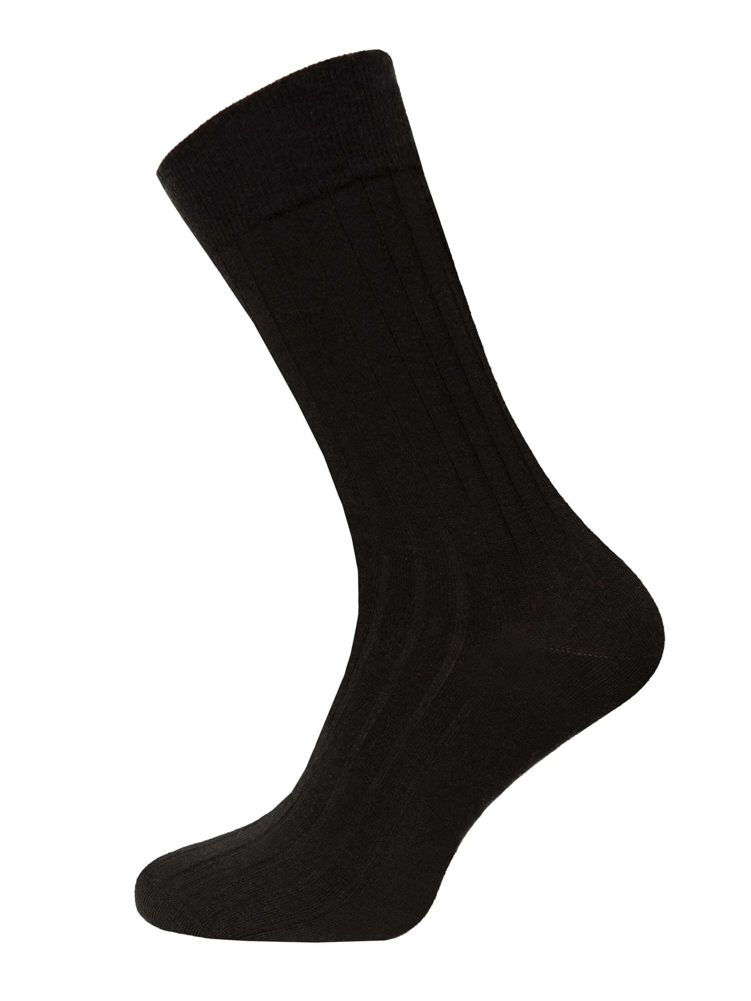 HomeOfSocks Socken 'Ein Paar Bio Baumwoll Kamelhaar Basic Business Wollsocke - Extra Weich und Angenehmer Halt'‌‌‌ in Grau: Vorderseite