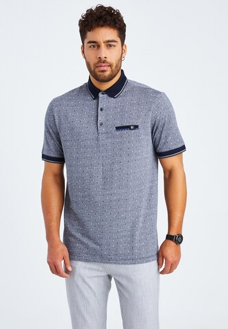 Leif Nelson T-Shirt Polo in Blau