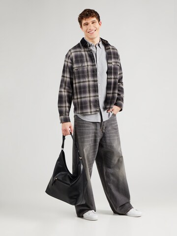WRANGLER Regularny krój Koszula 'OXFORD SHIRT' w kolorze szary